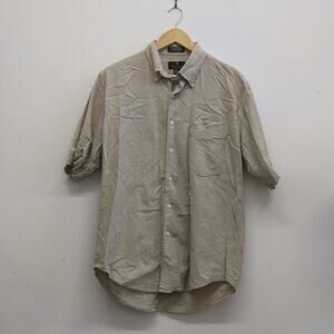 Bill Blass‎ cotton rayon plaid button down shirt size Medium